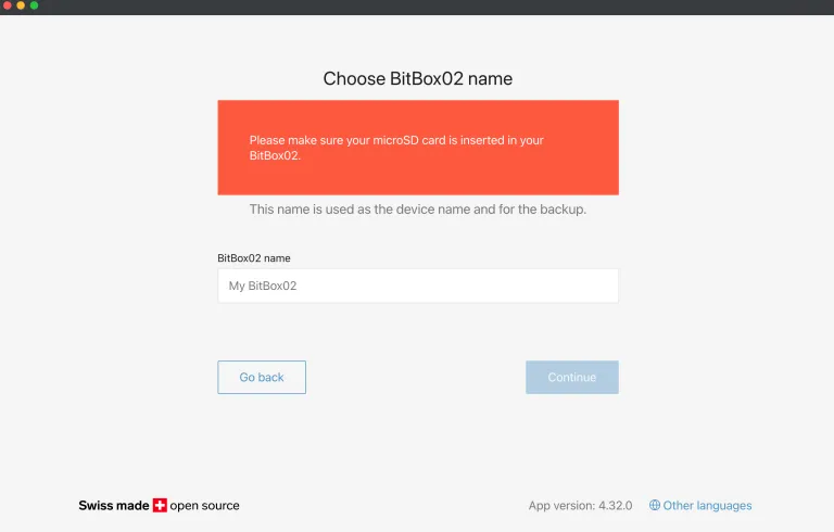 BitBox02 mit Sparrow nutzen - Privacy - Wallet Guide